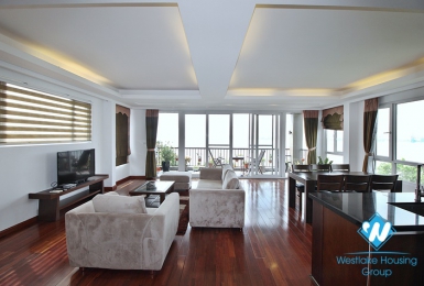 Lakeside three bed apartment for rent in Tay Ho, Hanoi